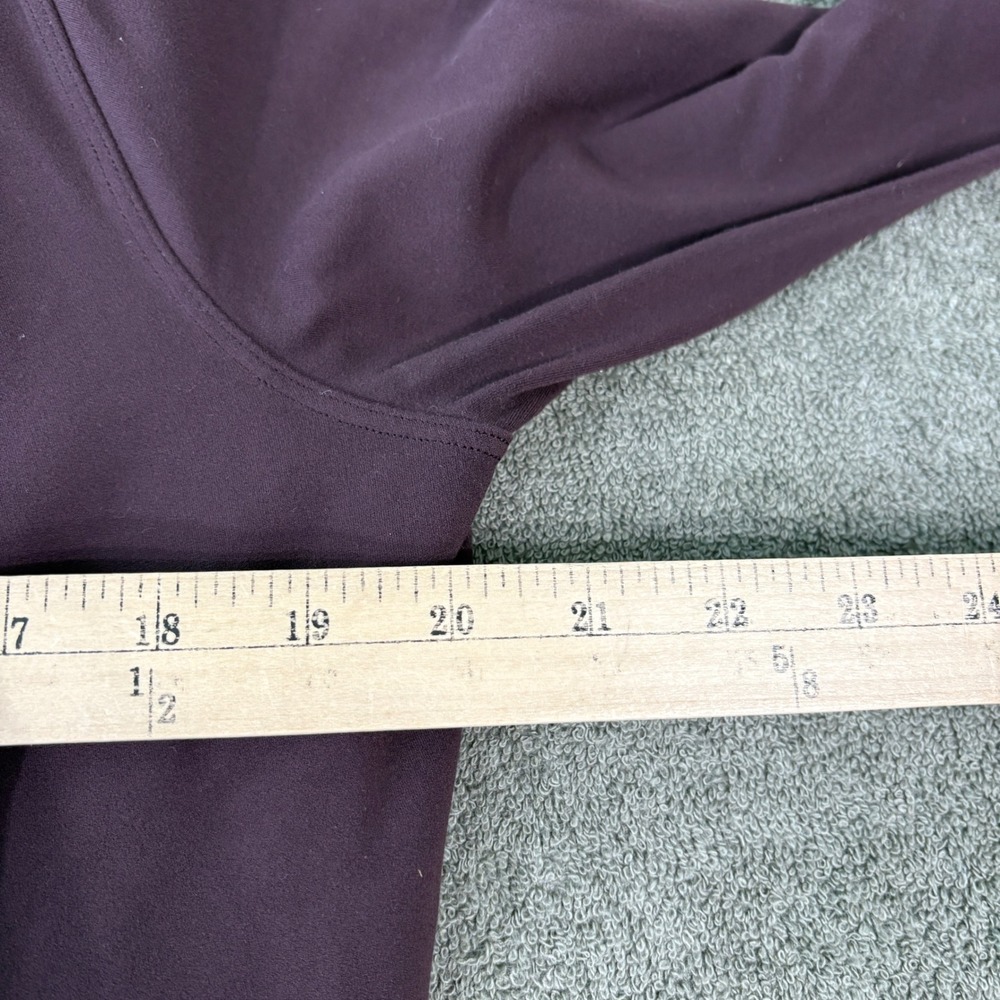 Lululemon Full Freedom Wrap Top Womens 10 Purple Wrap Front Long Sleeve Active - Picture 7 of 7